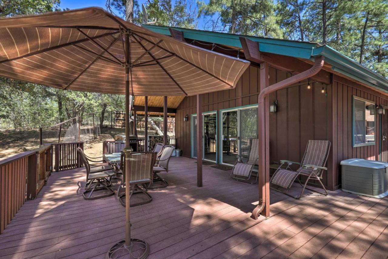 Rustic-Chic Prescott Cabin With Deck In Wooded Area! Exterior foto